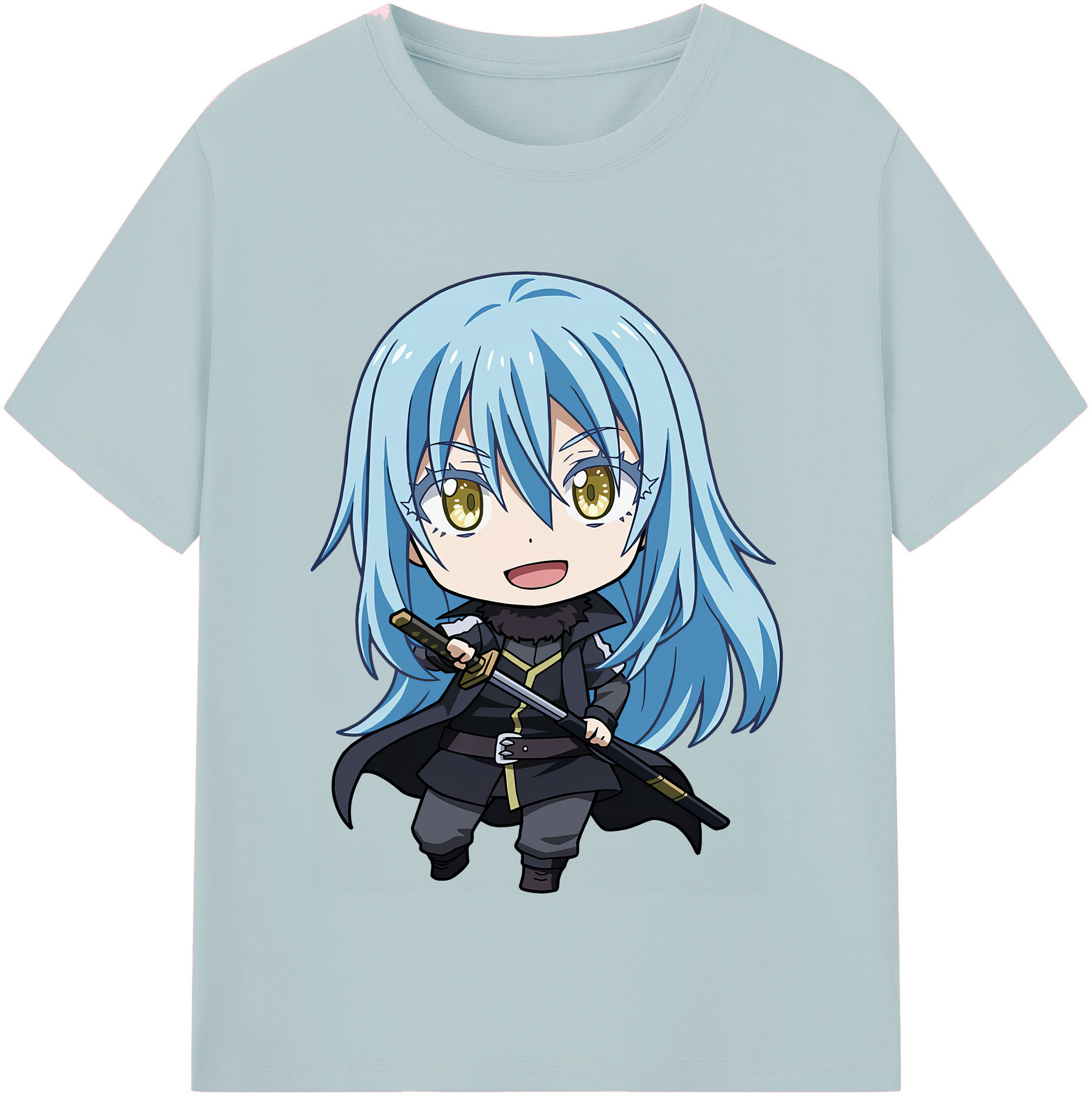 （画像用） 転スラ Regarding Reincarnated to Slime 綿100％半袖Tシャツ（フロントプリント）